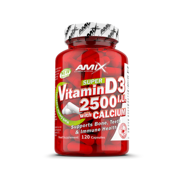 Amix - Vitamin D3 2500iu with calcium | 120caps