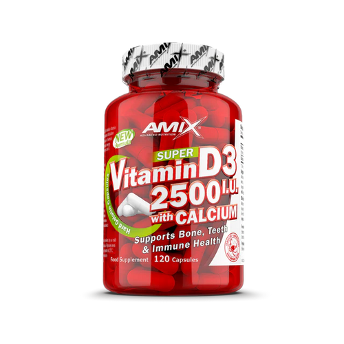Amix - Vitamin D3 2500iu with calcium | 120caps