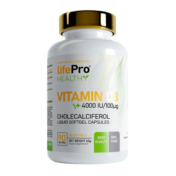 Life Pro - Vitamin D3 With Olive Oil | 90 Softgels (4000ui)