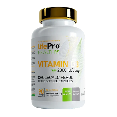 Life Pro - Vitamin D3 | 90softgels (2000ui)