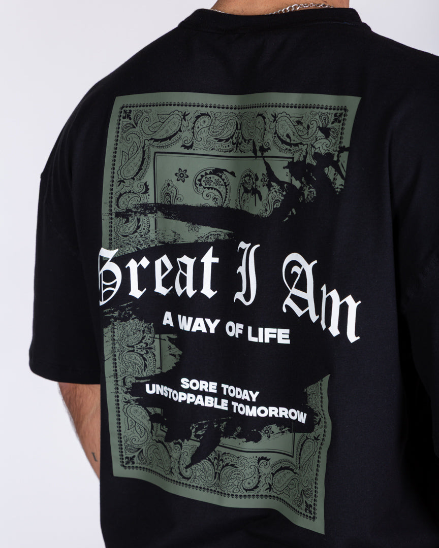 Great I Am - WAY OF LIFE OVERSIZED T-SHIRT HERITAGE TAPESTRY