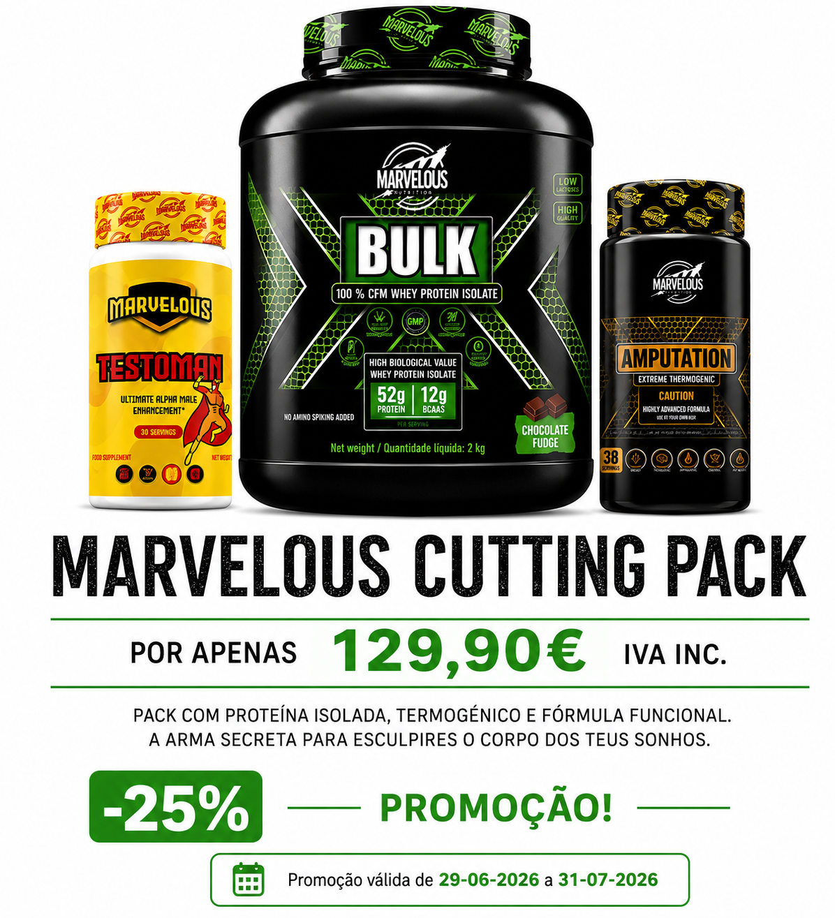 Marvelous Nutrition - Cutting Pack | Pack Promocional